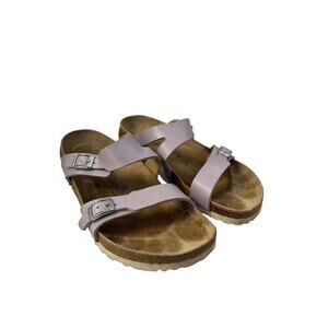 Birkenstock Birkis Lilac Purple Slip On Strappy Sandals Sz 40/9 GS